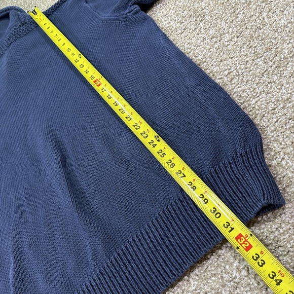 Vtg Polo Ralph Lauren Shawl Collar Military Style Sweater 90s 2XLT Linen Cotton - Picture 9 of 10